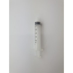 주사기 5ml 실험용 일회용 주사기 (무침), 1개