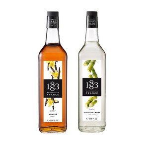 1883 바닐라 시럽 1000ml+1883 케인슈가 시럽 1000ml+트루시트러스, 1L, 2개