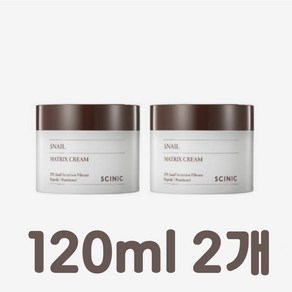 싸이닉 스네일 매트릭스 탄력보습 크림, 2개, 120ml