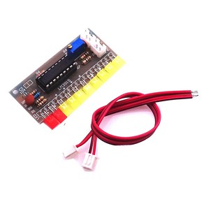 오디오 레벨 표시기 LED 모듈 키트 부품 LM3915 10 세그먼트 재미있는 DIY 키트 전자 생산 스위트 트러스 DC 9V-12V 1 개, 2)Individual PCB