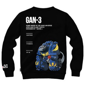 간쓰리 맨투맨 M~2XL 캐논