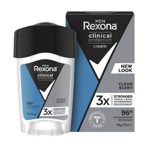 렉소나 남성 발한억제 클린 센트 데오드란트 스틱 45ml Rexona Men Clinical Potection, 0, 1개, 45g