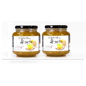 고흥 유자차 국산 무농약원료 유자청 선물용, 1세트, 2개입, 1kg