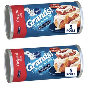 2개세트 필스버리 시나몬 롤 반죽 생지 오리지널 아이싱 포함 5개입 Pillsbuy Cinnamon Rolls, 2개