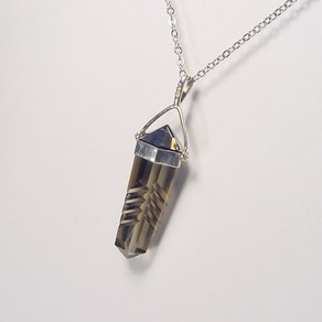 연수정펜단트 smoky quatz pendant