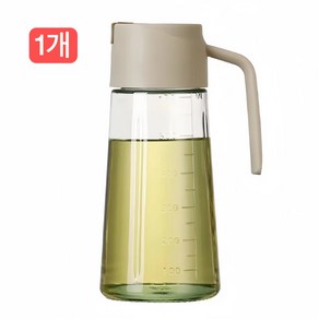 자동열림 유리 오일병 참기름병 소스병, 1개, 630ml