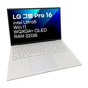 LG그램프로 16Z90SP-KA5CK 울트라5 32G 512GB 윈11홈 정품탑재 OLED 슈퍼슬림 초경량, WIN11 Home, 32GB, 1TB, 에센스화이트