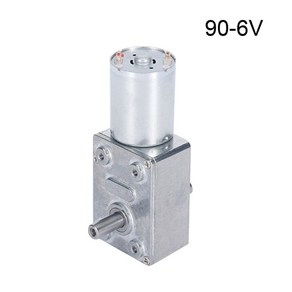 JGY370 금속 감속기 150RPM 토크 소형 6RPM 고 축 ~ 웜기어 엔진 이중 6V/12V24V 가역 모터, 90, 12V, 1개