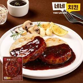 [네네치킨] 네꼬닭 닭가슴살 오트밀 스테이크 데리야끼맛, 100g, 42개