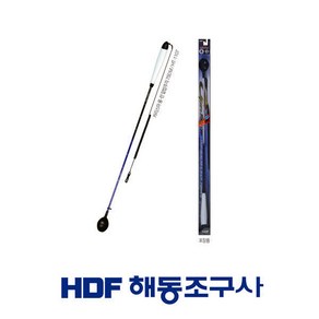 해동조구사 카리스마 롱런 벵에돔 감성돔 낚시 밑밥주걱 HT-1107 + 우레탄 스프링 줄, 750mm, 1세트