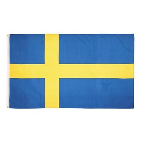 스웨덴 SWEDEN 국기 FLAG 유럽 깃발 행사 세계 만국기 깃발, 1개