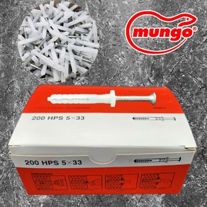 국산 5x33 멍고 MUNGO 콘크리트 시멘트 칼블럭 칼브럭 5mm 타격앙카 나사못 대화, 1개