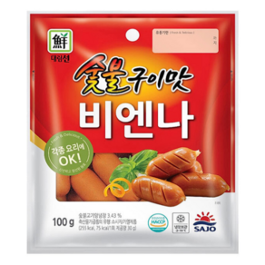 [사조대림] 숯불구이맛비엔나 100g X 3개