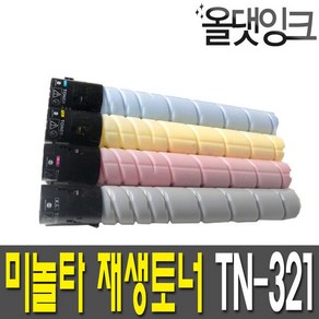 신도리코 미놀타 재생토너 TN-321 D410 D411 C224 C284 (KCMY), TN-321K (재생토너 검정 완제품), 1개