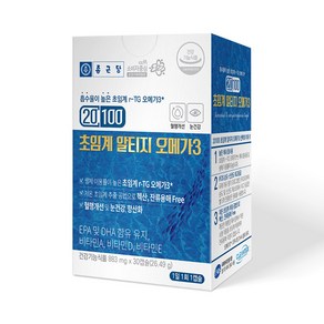 종근당 저온초임계 알티지 오메가3 비타민d, 1개, 30정