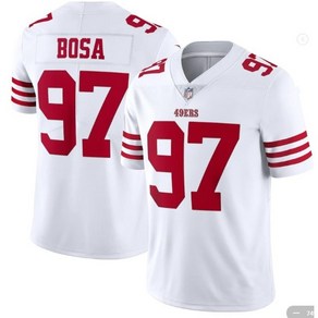 NFL 샌프란시스코 49ers 보사 No. 97 미식 축구 럭비 유니폼 저지