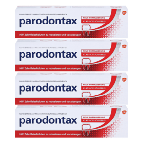 파로돈탁스 독일 Paodontax 무불소클래식(레드) 잇몸 치약 75ml 묶음 독일직배송, 4개