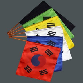 공단 태극 오방기 육방기 군웅- 사이즈 중 대 무속오방기 깃발 신내림 무속용품 무속, 6방기 -대