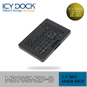 ICY DOCK MB703M2P-B 2.5베이용 M.2 SATA SSD 하드랙, 1개