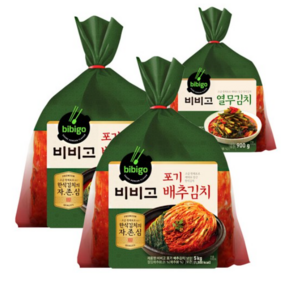 시원 아삭한 비비고 포기김치 10kg+열무김치 900g, 1세트