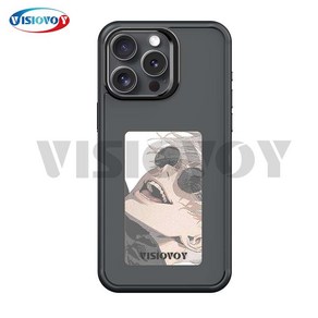 Visiovoy 4 Colo E ink Sceen Fo Iphone 13 14 15 Po Max Phone Case NFC DIY Back Cove Battey Fee