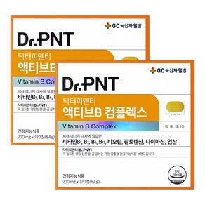 [정품] 닥터피엔티 액티브B컴플렉스 활력비타민B vitaminB, 2개, 120정