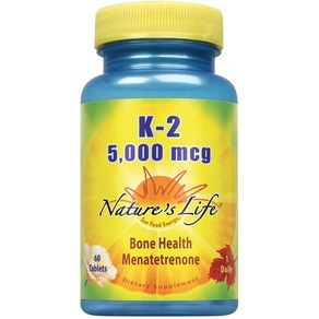 Natues Life K-2 5000mcg 타블렛, 60개입, 1개, 60정