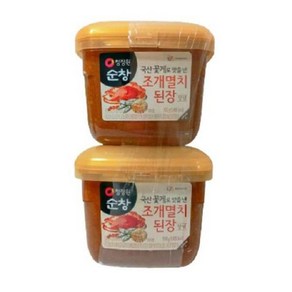 청정원 옛날 콩 업소용 고깃집 맛있는 재래 식 시골 전통 된장 조개멸치된장 900g 2개