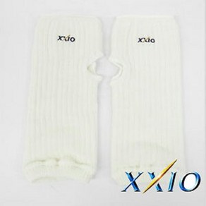 [XXIO] 일본정품 젝시오 여성용 화이트 니트 팔 토시 /겨울골프/, 1개, 단일 제품