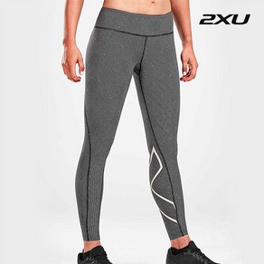 [2XU] 여성 프린트 미드라이즈 컴프레션 레깅스_XULD268BLK