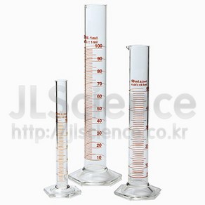 (JLS) 유리 메스실린더 10ml ~ 300ml (매스실린더 Messcylinde Measuing cylinde), 50mL