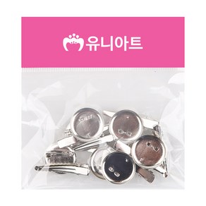 유니아트 2000 코사지 집게 원형핀 30mm, 1개