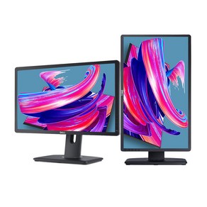 DELL 22인치23인치24인치 LED FHD IPS광시야각 피벗높낮이 사무업무용모니터 중고AA, 61cm, DELL 24인치 피벗