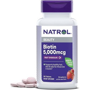 나트롤 비오틴 뷰티 5000mcg, 1개, 90정