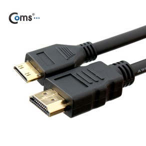 HDMI 케이블 COMS) HDMI to 미니 HDMI케이블 50cm/BE327/v1.4/4K2K BE327, 1개