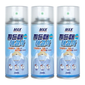 찌든때해결사 옷 얼룩 목때 찌든때 제거 강력 폼 클리너, 3개, 200ml