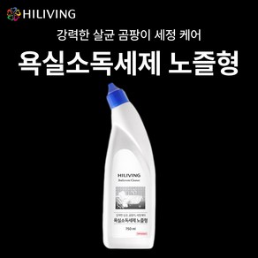 [살림의 왕] 하이리빙 욕실소독세제 노즐형 750ml x 8ea 택배전용, 8개