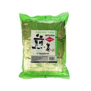 일본 센차 녹차 티백 100ct Maeda-en Sencha 그린티, 100개입, 1개