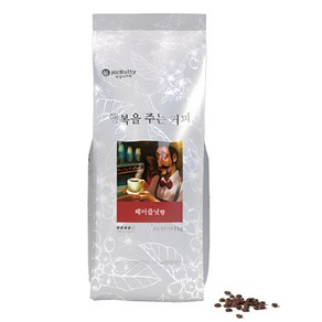 맥널티 홀빈원두 행복을주는커피 헤이즐넛향 1kg, 1개, 홀빈(분쇄안함)