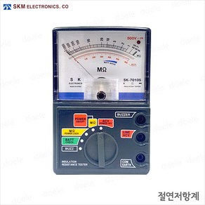 SKM SK-7010S 절연저항계 메거 메가테스터기 500V-1000M SK7010S, 1개