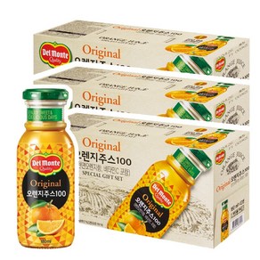 델몬트 오리지널 오렌지주스100 180ml, 36개