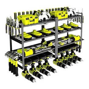 선반형 공구거치대 대형 선반형공구꽂이 드릴 정리 툴렉, 메인사진(4층 4장 2장), 1개