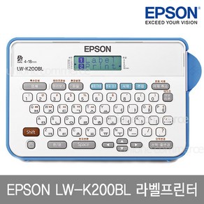 엡손 LW-K200BL 라벨프린터 12mm 라벨테이프 증정, 1개, LW-K200BL,사은품ST12RW(투명용지빨강글자)