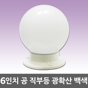 6인치 공 직부등 백색 광확산 커버 현관 창고 베란다 실외등 야외직부등 방수조명 방습 습기 욕실등 간판등 PC 글로브 외부조명 야외등 볼전구 공직부등 볼조명 직부조명 볼구 조명