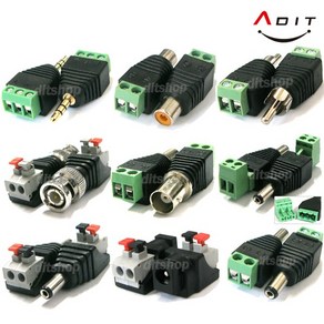 ADIT 3.5 RCA BNC DC잭 전원잭 커넥터 단자 연결잭 터미널 젠더, bi0452