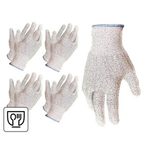 나이텍스 식품용 칼 베임 방지 장갑 키나인99 컷 A5등급 손 보호 장갑 5켤레 / NiTex Food Cetification Cut-esistant Gloves 5pais, 5개