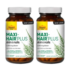 컨츄리 라이프 Maxi-Hair Plus 5 000 mcg 120 Vegetarian Capsules