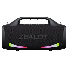 ZEALOT S79 고출력 휴대용 블루투스 스피커 IPX6 방수 및 초강력 음질 야외 100W, 01 Black, 1개