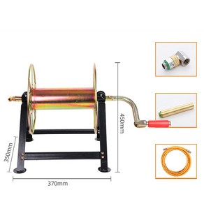 라오농 농업용 가정용 농약 물 호스 감는 기게 호스릴 롤러+KKW02X