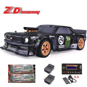 EX-07 RC카 1/7 2.4G 4WD 80 km/h 고속 브러시리스 오프로드 알씨카, FS-GT2, 블랙, 1개